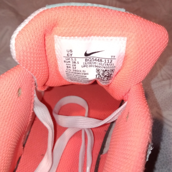 Nike Court Borough Low 2 'White Dark Purple Dust' BQ5448-112 ( Size 6 / 7.5 wome - Picture 8 of 11